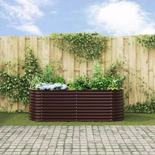 Vrtni Uzgajivač Smeđi 240x80x81 cm Galvanizirani Čelik Cijena