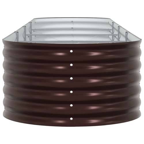 Vrtni Povišeni Krevet Smeđa Boja 400x80x44 cm Galvanizirani Čelik Cijena