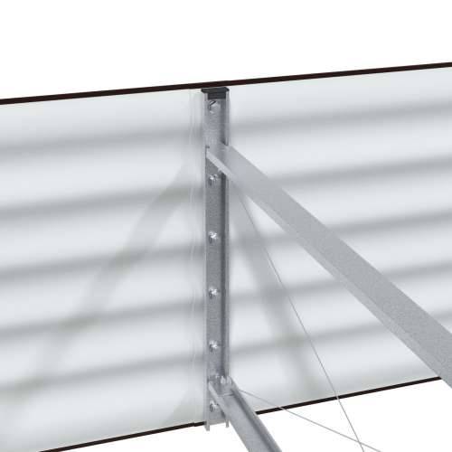 Vrtni Povišeni Krevet Smeđa Boja 400x80x44 cm Galvanizirani Čelik Cijena