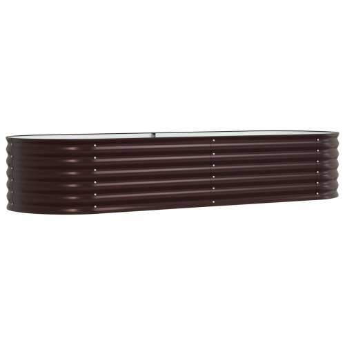 Vrtna povišena gredica smeđa 240x80x44 cm Galvanizirani čelik Cijena