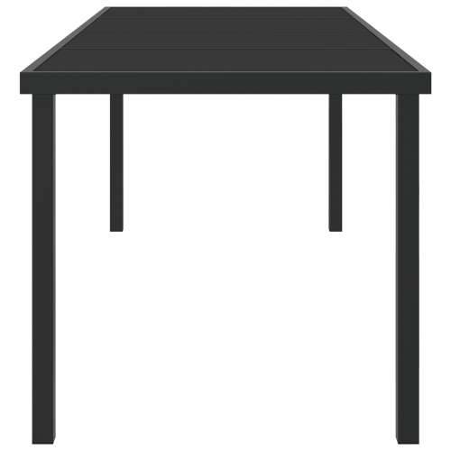 Vrtni stol Crn 200x80x73 cm Staklo otporno na udarce Cijena