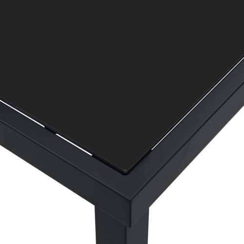 Vrtni stol Crn 200x80x73 cm Staklo otporno na udarce Cijena