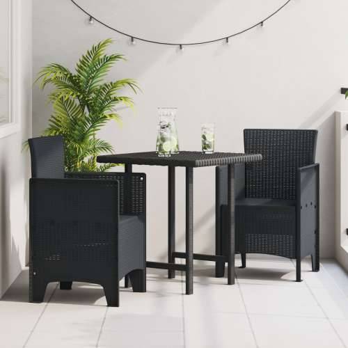vrtne stolice 2 komada Antracit Poly Rattan Cijena
