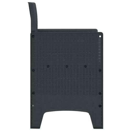 vrtne stolice 2 komada Antracit Poly Rattan Cijena
