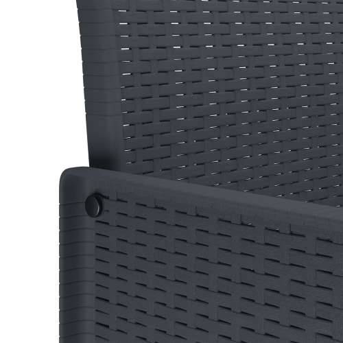 vrtne stolice 2 komada Antracit Poly Rattan Cijena