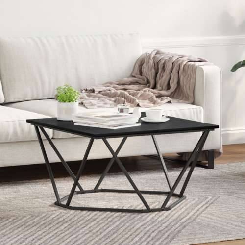 Stolić za kavu Crna Hrast 80x80x45 cm inženjerska drva Cijena