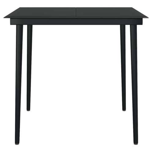 Vrtna garnitura - 3-dijelni vrtni blagovaonski set s jastucima poliratan i staklo - Smeđa 80 x 80 x 74 cm Da 2 Cijena