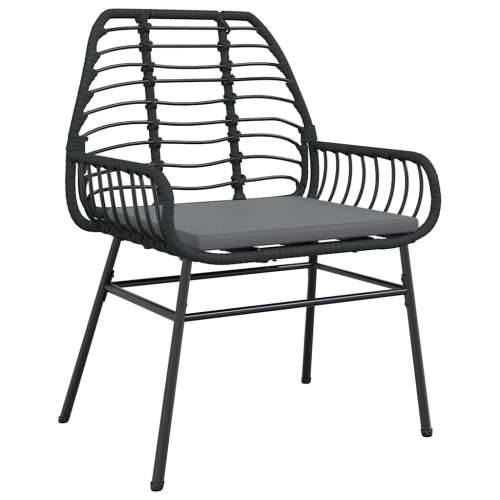 Vrtna garnitura - 7-dijelni vrtni blagovaonski set s jastucima, crno - Crna i tamno siva 160 x 80 x 74 cm 6 Cijena