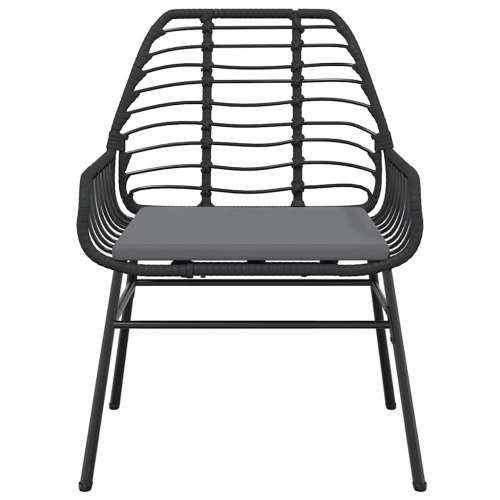 Vrtna garnitura - 7-dijelni vrtni blagovaonski set s jastucima, crno - Crna i tamno siva 160 x 80 x 74 cm 6 Cijena