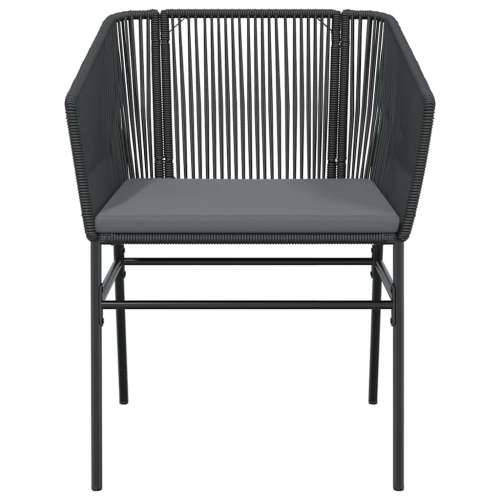 Vrtna garnitura - 5-dijelni vrtni blagovaonski set s jastucima od crnog - Crna 160 x 80 x 74 cm 4 Cijena