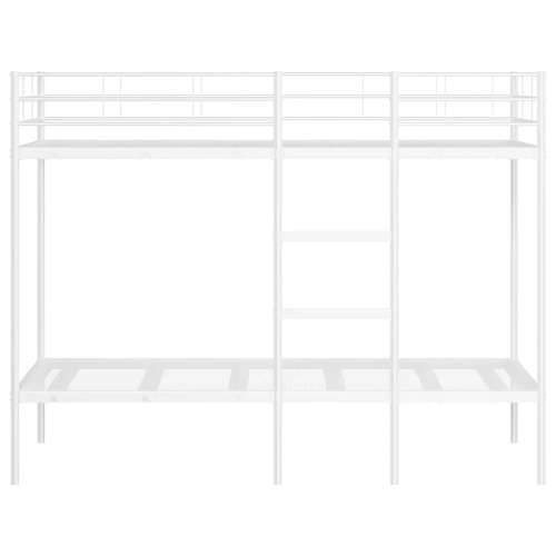 Krevet na kat bez madraca bijeli 90x200 cm čelik - Bijela 90 x 200 cm Cijena