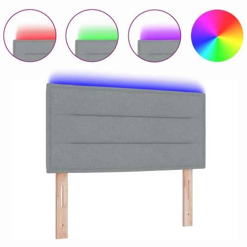 LED Uzglavlje Linijski Dizajn Svjetlosiva 80 cm Tkanina Cijena
