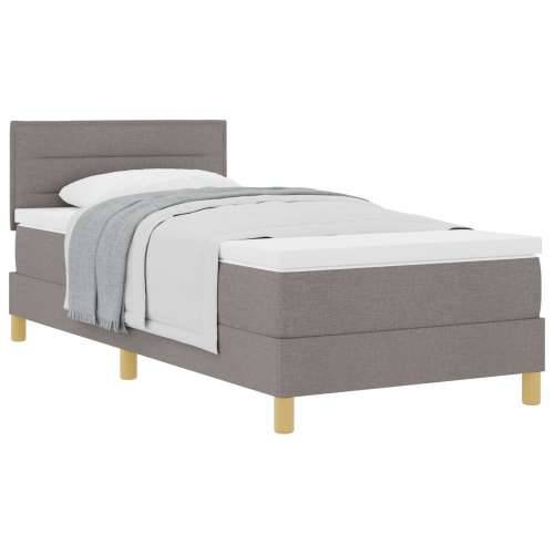 Krevet s podupiračem s madracem Taupe 100x200 cm Tkanina Cijena