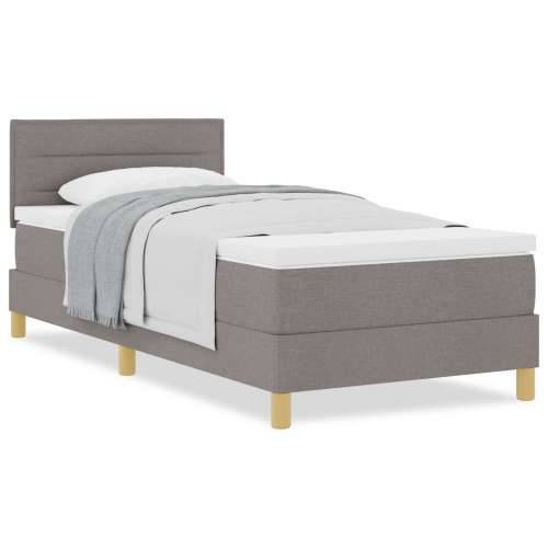 Krevet s podupiračem s madracem Taupe 100x200 cm Tkanina Cijena