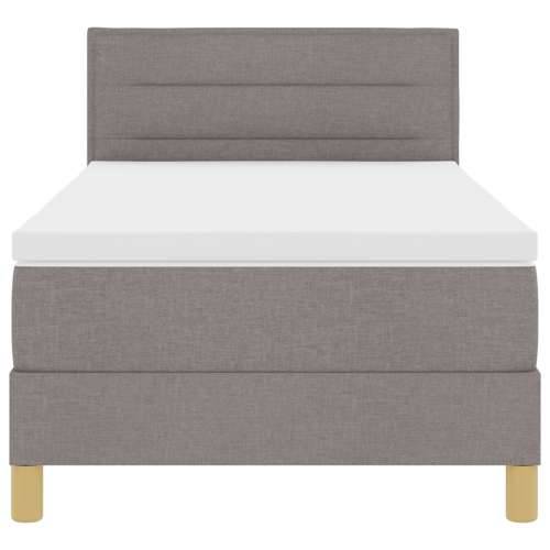Krevet s podupiračem s madracem Taupe 100x200 cm Tkanina Cijena