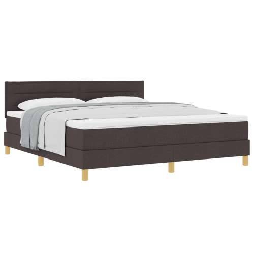 Box Spring Krevet s Madracem Tamno Smeđa 180x200 cm Tkanina Cijena