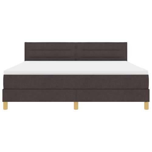 Box Spring Krevet s Madracem Tamno Smeđa 180x200 cm Tkanina Cijena