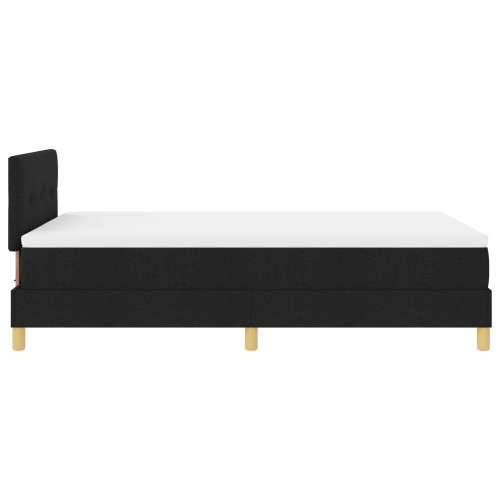 Box Spring Krevet s madracem Crni 120x200 cm Tkanina Cijena