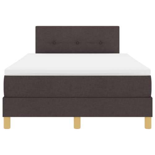 Box Spring Krevet s Madracem Tamnosmeđi 120x200 cm Tkanina Cijena