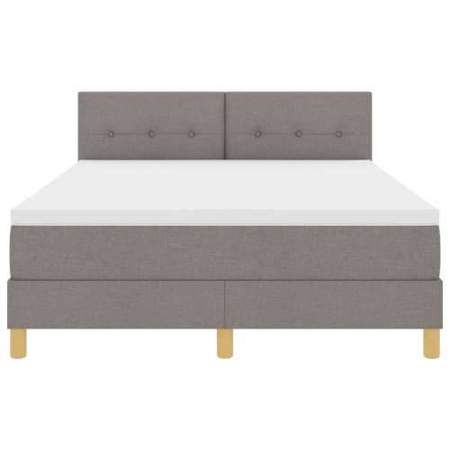 Box Spring Krevet s Madracem Taupe 160x200 cm Tkanina Cijena
