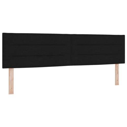 Krevet s box springom s madracem crne boje 180x200 cm od tkanine Cijena