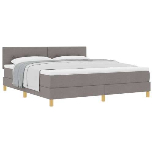 Krevet s uzdignutjem s madracem Taupe 180x200 cm Tkanina Cijena