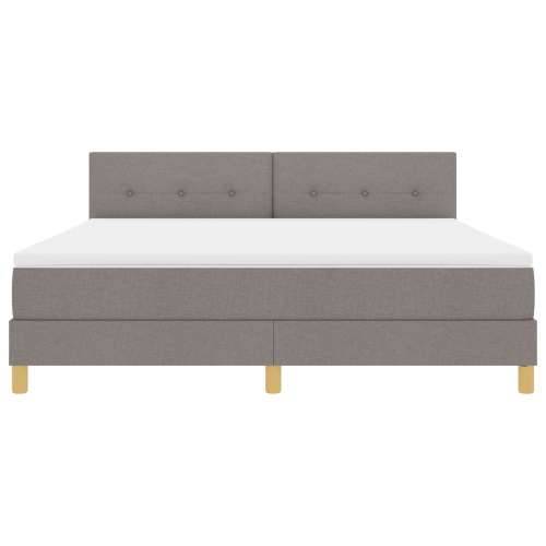 Krevet s uzdignutjem s madracem Taupe 180x200 cm Tkanina Cijena