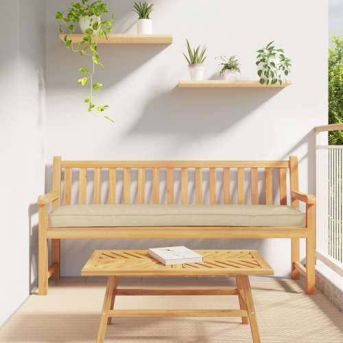 jastučići za palete za klupu 2 kom Bež 200x40x8 cm Oxford tkanina Cijena