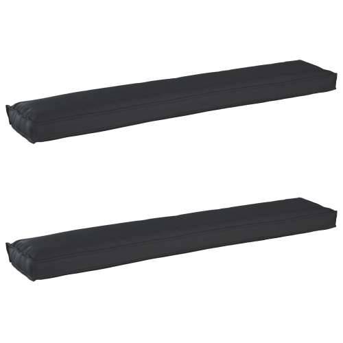 jastučići za klupu 2 kom Crni 200x40x8 cm Oxford tkanina Cijena