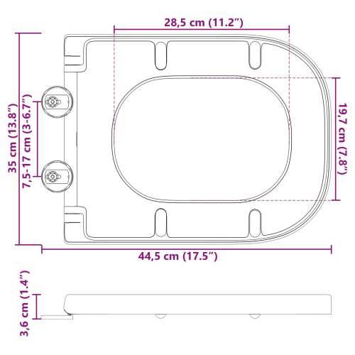Brzi Toaletni Poklopac s Mekim Zatvaranjem Duroplast Crna Cijena
