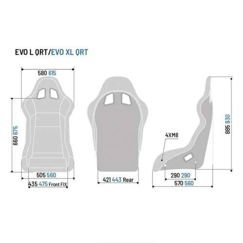 Trkaće sjedalo Sparco EVO XL 2 Dijelovi Cijena
