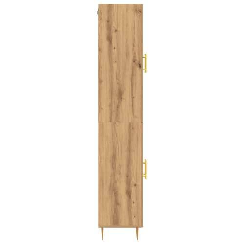Vitrina od umjetnog hrasta 69.5x34x180 cm Konstruirano drvo Cijena