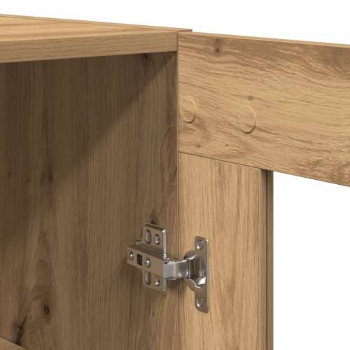 Vitrina od umjetnog hrasta 69.5x34x180 cm Konstruirano drvo Cijena