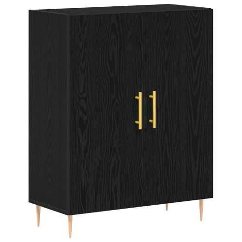 Visoki kabinet Crna Oak 69.5x34x180 cm inženjersko drvo Cijena