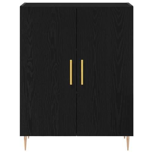 Visoki kabinet Crna Oak 69.5x34x180 cm inženjersko drvo Cijena
