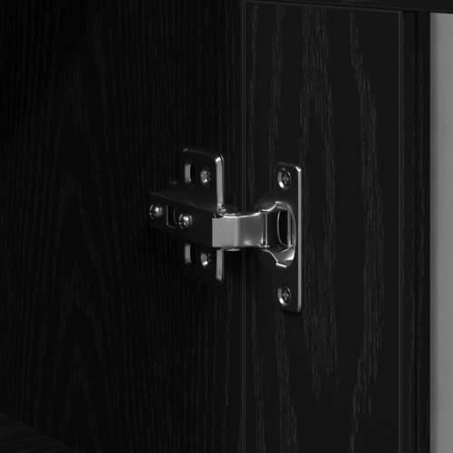 Visoki kabinet Crna Oak 69.5x34x180 cm inženjersko drvo Cijena