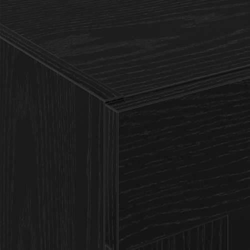 Visoki kabinet Crna Oak 69.5x34x180 cm inženjersko drvo Cijena