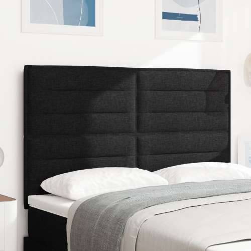 Crni naslon za glavu 160 cm s modernim linijama Cijena
