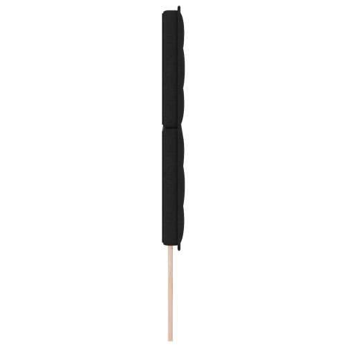 Crni naslon za glavu 160 cm s modernim linijama Cijena