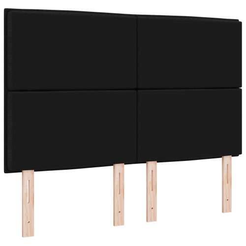 Crni naslon za glavu 160 cm s modernim linijama Cijena