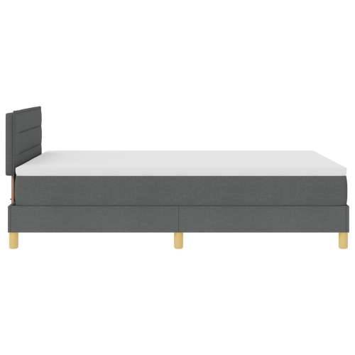 Box Spring Krevet s Madracem Tamno Sivi 120x200 cm Tkanina Cijena