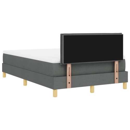 Box Spring Krevet s Madracem Tamno Sivi 120x200 cm Tkanina Cijena