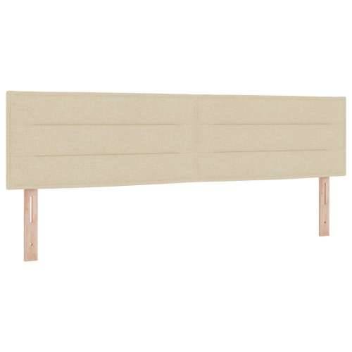 Krevet s kutijom s madracem krem 180x200 cm tkanina Cijena