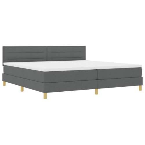 Box Spring Krevet s Madracem Tamnosivi 200x200 cm Tkanina Cijena