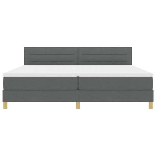 Box Spring Krevet s Madracem Tamnosivi 200x200 cm Tkanina Cijena