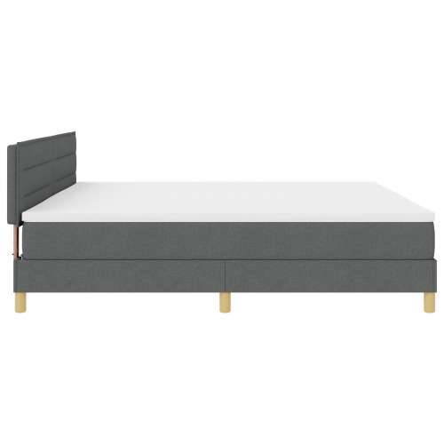 Box Spring Krevet s Madracem Tamnosivi 200x200 cm Tkanina Cijena