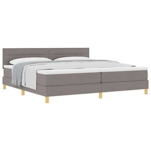 Box Spring Krevet s madracem Taupe 200x200 cm Tkanina Cijena