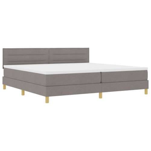 Box Spring Krevet s madracem Taupe 200x200 cm Tkanina Cijena