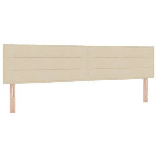 Kutni krevet s madracem krem 200x200 cm tkanina Cijena
