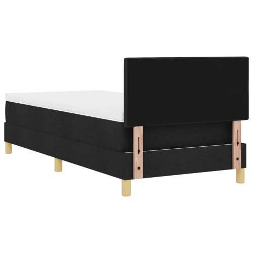 Box Spring Krevet s Madracem Crni 90x200 cm Tkanina Cijena